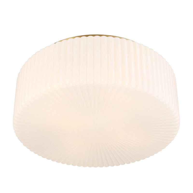 Savoy House 6-4187-4-322 Four Light Flush Mount, Warm Brass