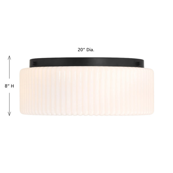 Savoy House 6-4187-4-89 Four Light Flush Mount, Matte Black