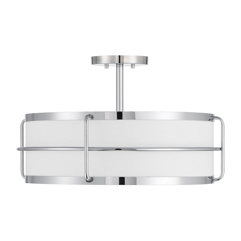 Savoy House 6-4193-4-11 Four Light Semi-Flush Mount, Chrome