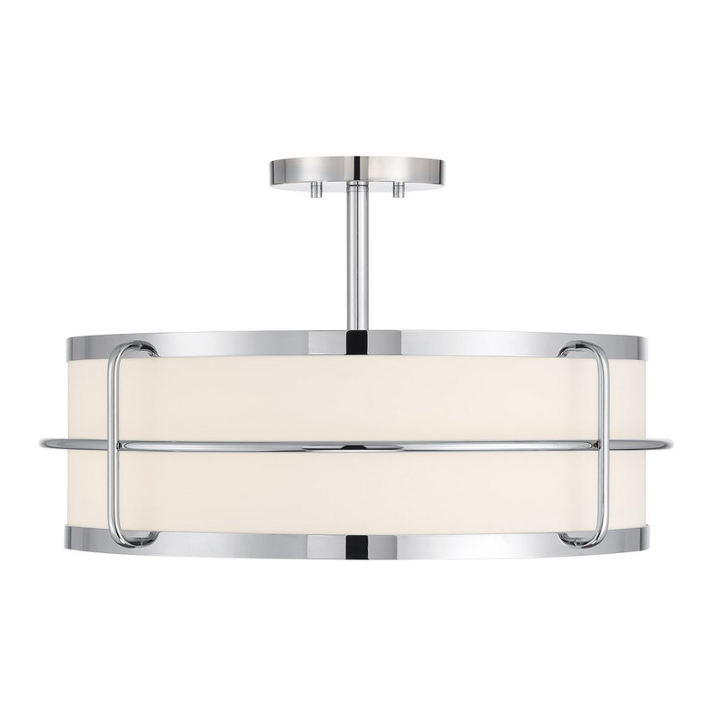 Savoy House 6-4193-4-11 Four Light Semi-Flush Mount, Chrome