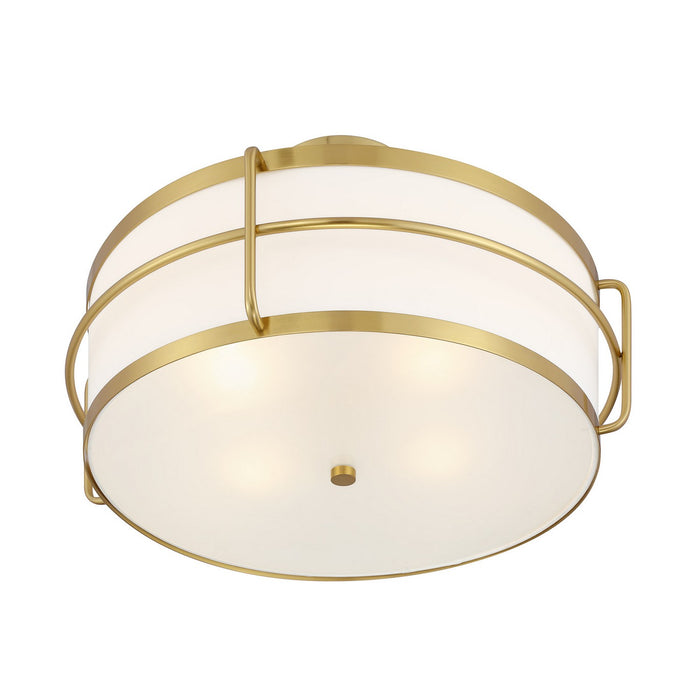 Savoy House 6-4193-4-322 Four Light Semi-Flush Mount, Warm Brass