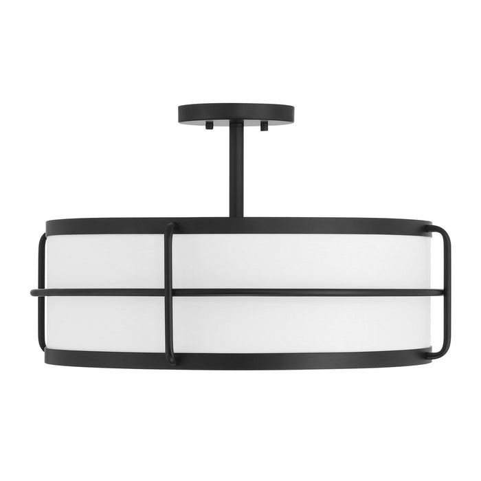 Savoy House 6-4193-4-89 Four Light Semi-Flush Mount, Matte Black