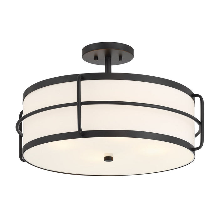 Savoy House 6-4193-4-89 Four Light Semi-Flush Mount, Matte Black