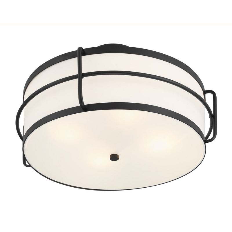 Savoy House 6-4193-4-89 Four Light Semi-Flush Mount, Matte Black