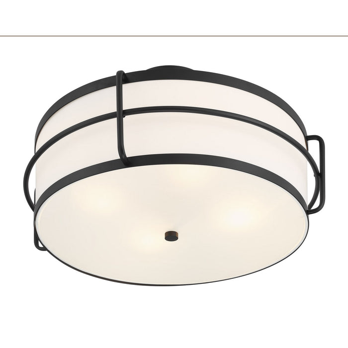 Savoy House 6-4193-4-89 Four Light Semi-Flush Mount, Matte Black