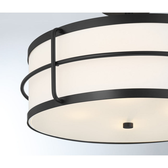 Savoy House 6-4193-4-89 Four Light Semi-Flush Mount, Matte Black
