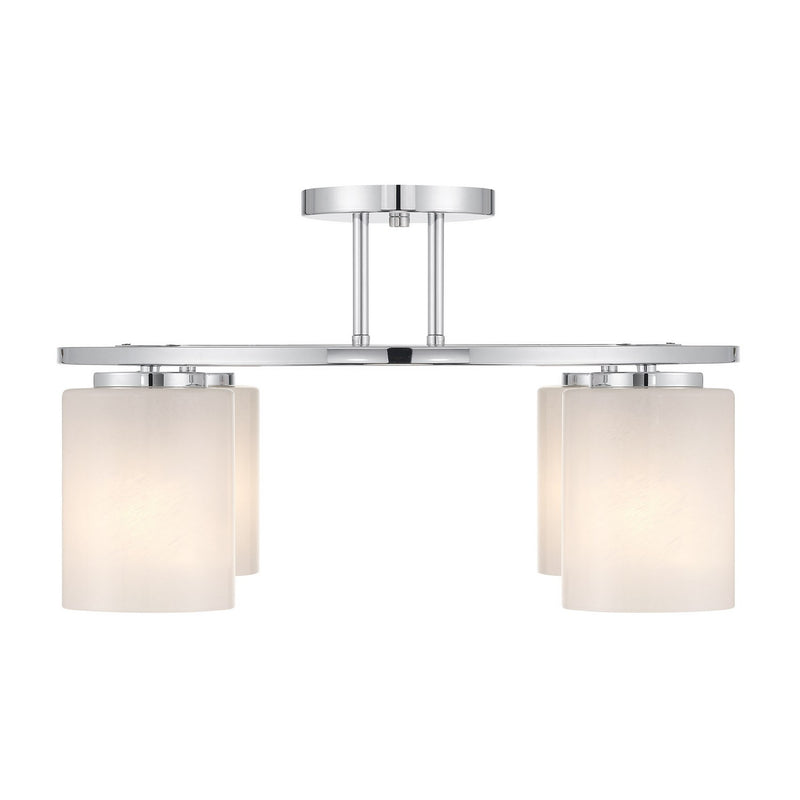 Savoy House 6-4693-4-11 Four Light Semi-Flush Mount, Chrome