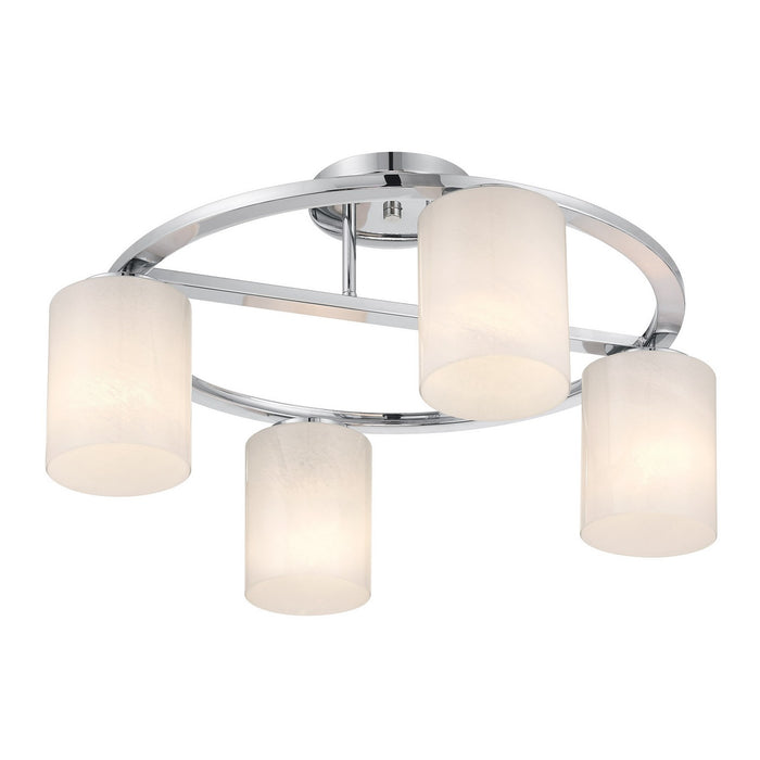 Savoy House 6-4693-4-11 Four Light Semi-Flush Mount, Chrome
