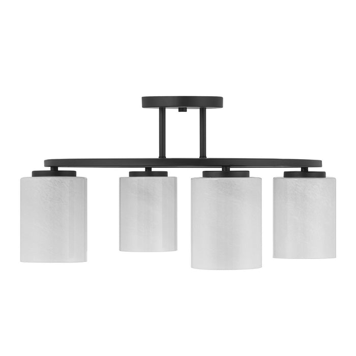 Savoy House 6-4693-4-89 Four Light Semi-Flush Mount, Matte Black