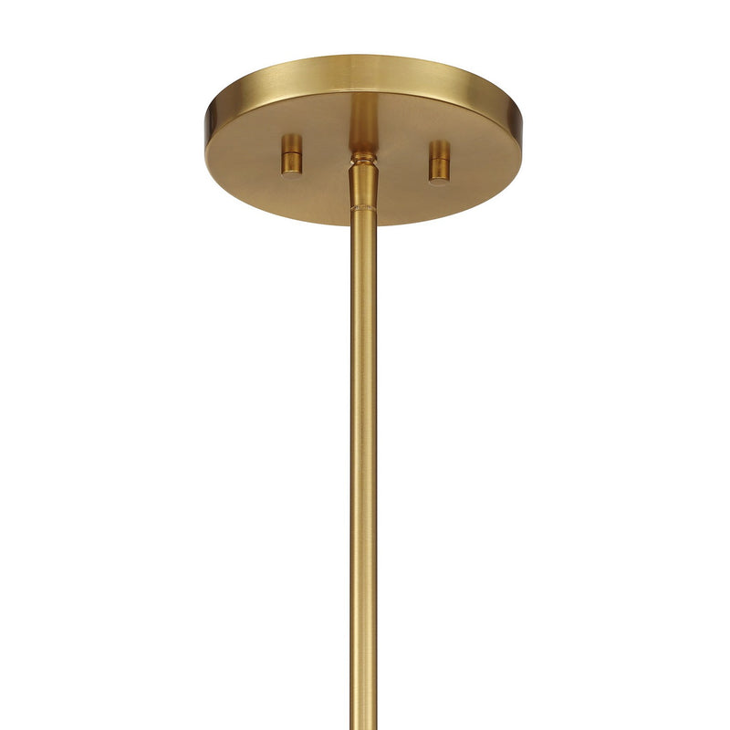 Savoy House 6-5065-5-322 Five Light Convertible Semi-Flush /Pendant, Warm Brass