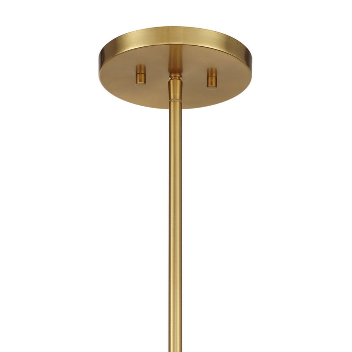Savoy House 6-5065-5-322 Five Light Convertible Semi-Flush /Pendant, Warm Brass