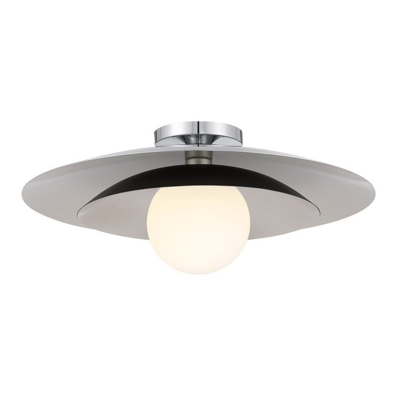 Savoy House 6-5564-1-11 One Light Semi-Flush Mount, Chrome