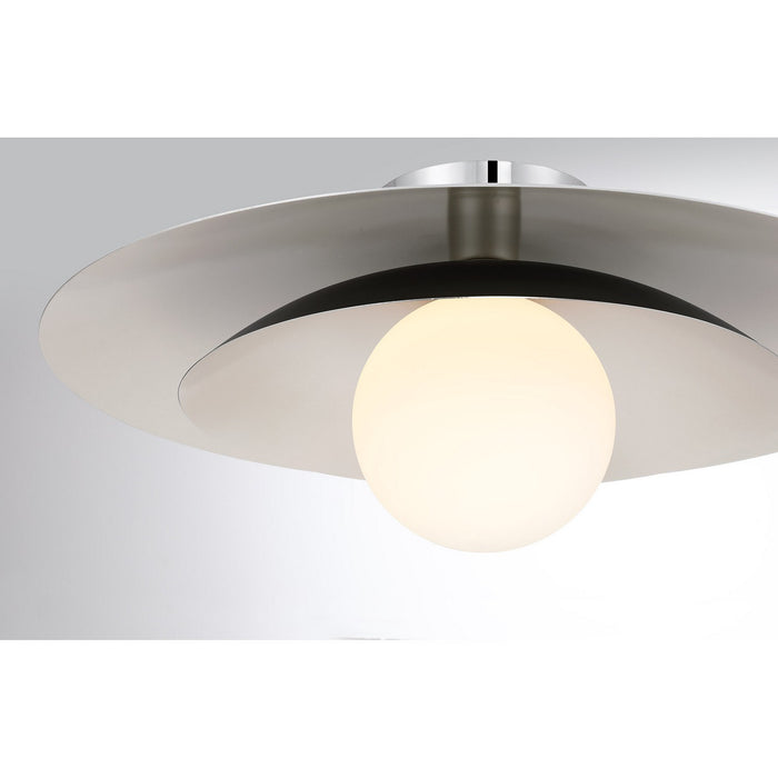 Savoy House 6-5564-1-11 One Light Semi-Flush Mount, Chrome
