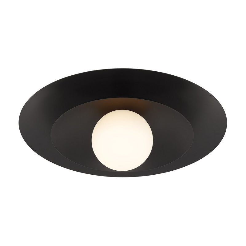 Savoy House 6-5564-1-89 One Light Semi-Flush Mount, Matte Black