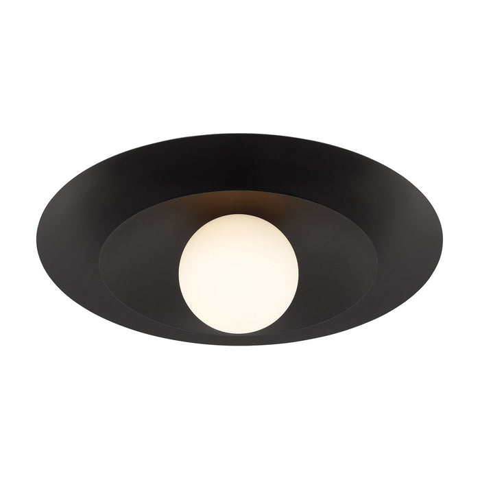 Savoy House 6-5564-1-89 One Light Semi-Flush Mount, Matte Black