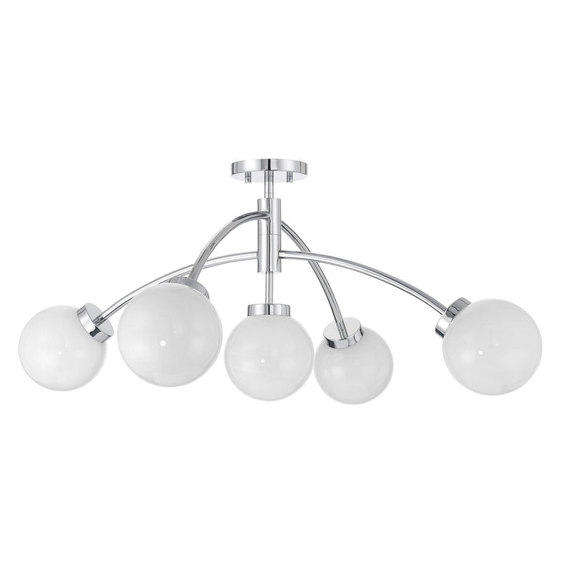 Savoy House 6-6199-5-11 LED Semi-Flush Mount, Chrome