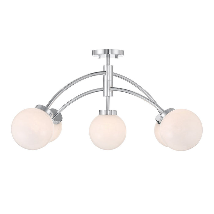 Savoy House 6-6199-5-11 LED Semi-Flush Mount, Chrome