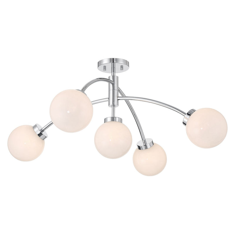 Savoy House 6-6199-5-11 LED Semi-Flush Mount, Chrome