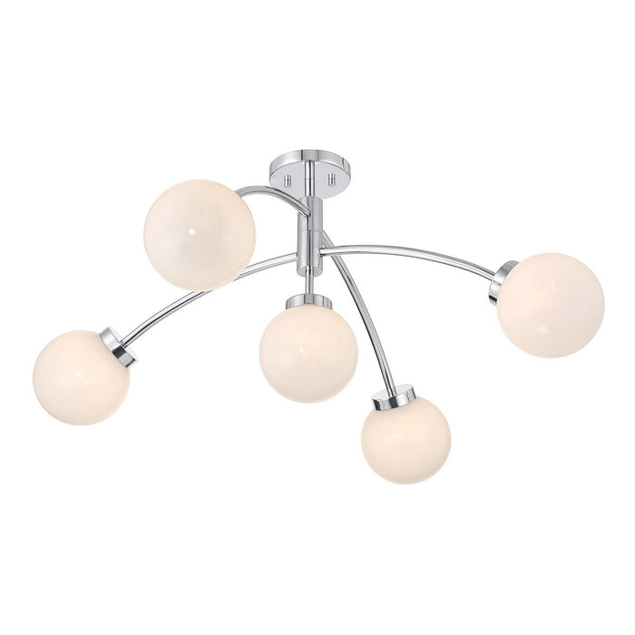 Savoy House 6-6199-5-11 LED Semi-Flush Mount, Chrome