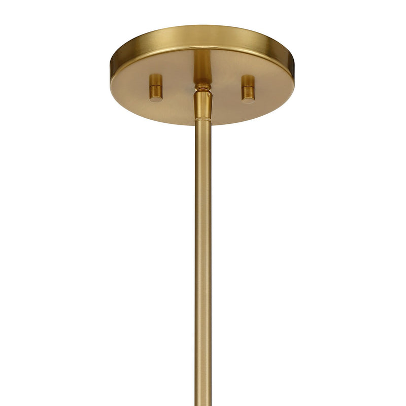 Savoy House 6-8410-4-322 Four Light Convertible Semi-Flush /Pendant, Warm Brass