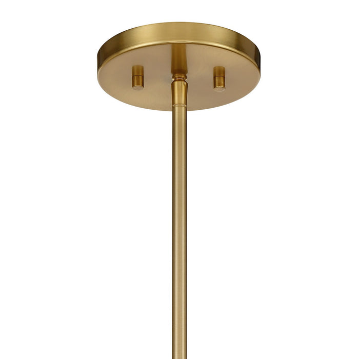 Savoy House 6-8410-4-322 Four Light Convertible Semi-Flush /Pendant, Warm Brass