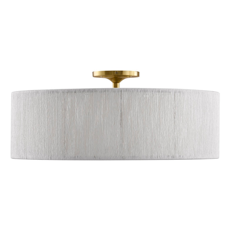 Savoy House 6-9311-4-322 Four Light Flush Mount, Warm Brass