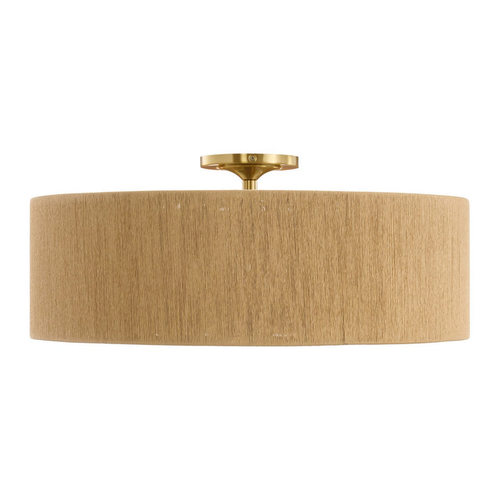 Savoy House 6-9312-4-322 Four Light Flush Mount, Warm Brass