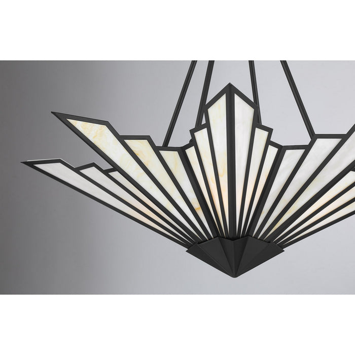 Savoy House 7-1038-4-89 Four Light Pendant, Matte Black