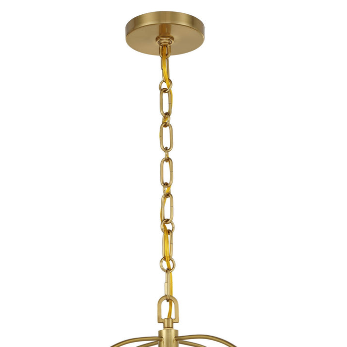 Savoy House 7-1693-4-322 Four Light Pendant, Warm Brass