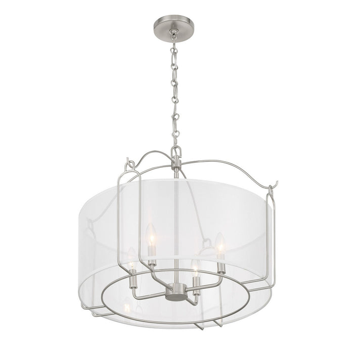 Savoy House 7-1693-4-SN Four Light Pendant, Satin Nickel