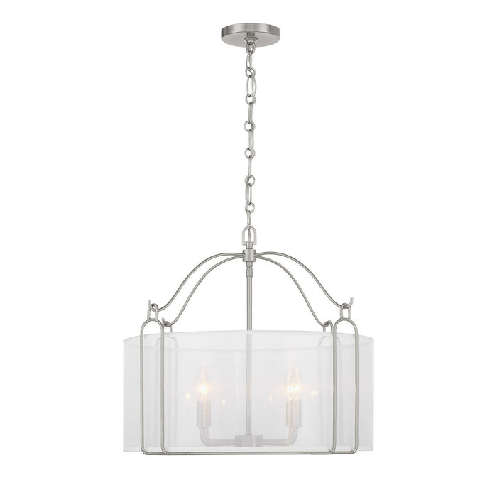 Savoy House 7-1693-4-SN Four Light Pendant, Satin Nickel