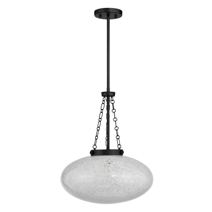 Savoy House 7-1740-1-89 One Light Pendant, Matte Black