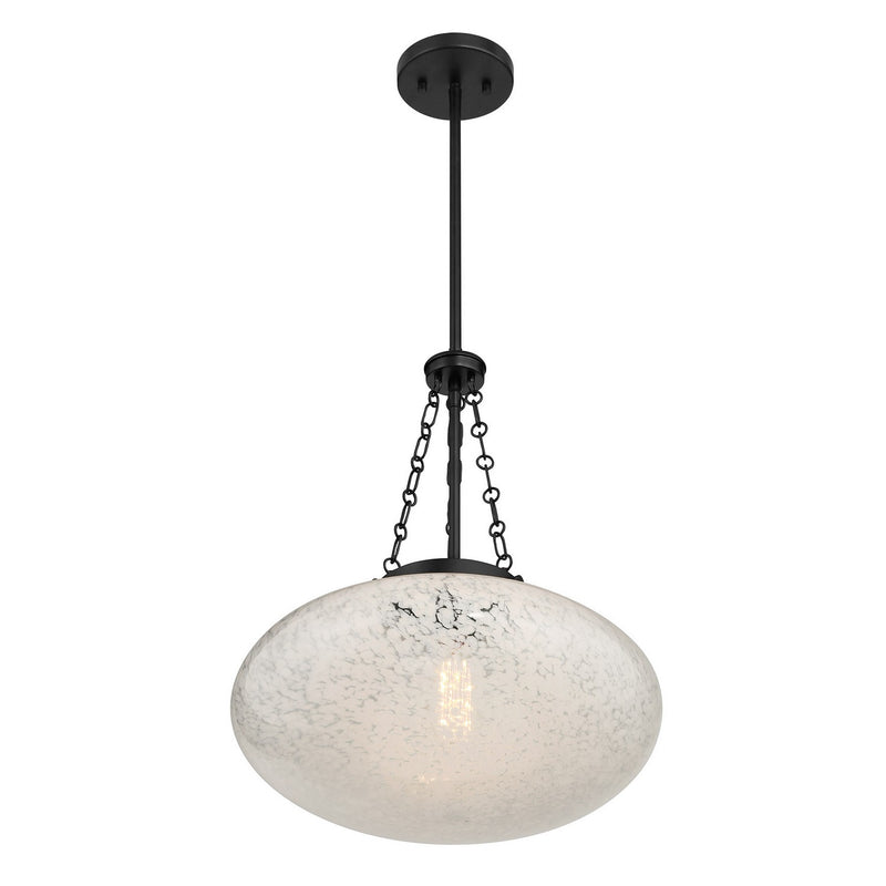 Savoy House 7-1740-1-89 One Light Pendant, Matte Black