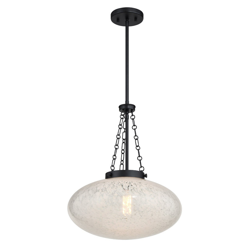 Savoy House 7-1740-1-89 One Light Pendant, Matte Black