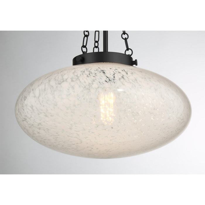 Savoy House 7-1740-1-89 One Light Pendant, Matte Black