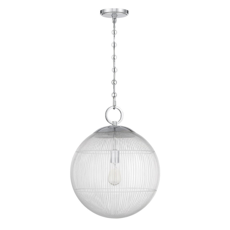 Savoy House 7-1840-1-11 One Light Pendant, Chrome