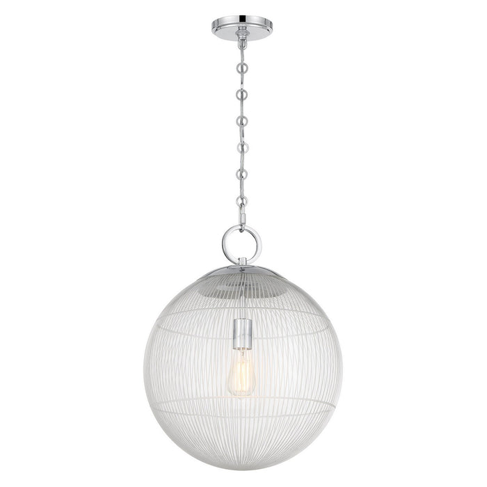 Savoy House 7-1840-1-11 One Light Pendant, Chrome