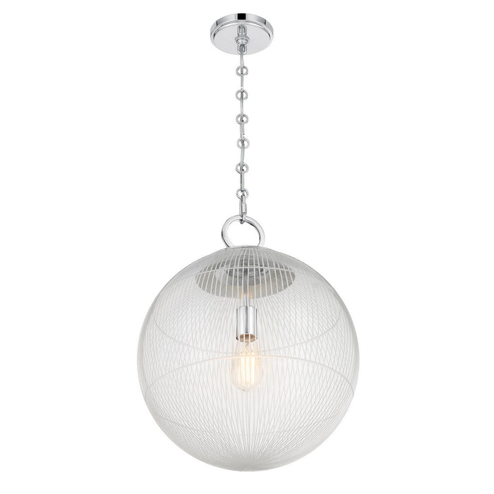 Savoy House 7-1840-1-11 One Light Pendant, Chrome