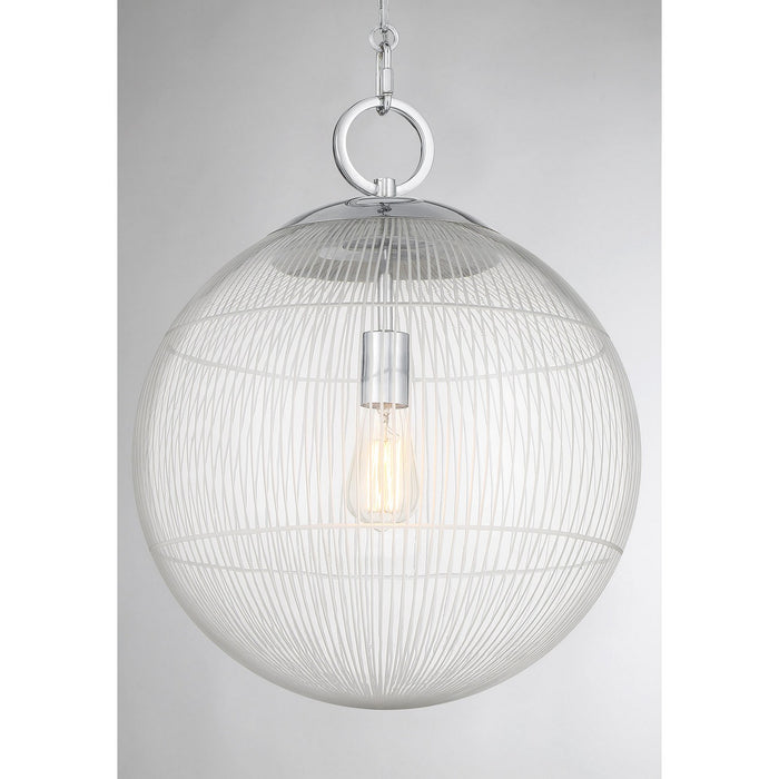 Savoy House 7-1840-1-11 One Light Pendant, Chrome