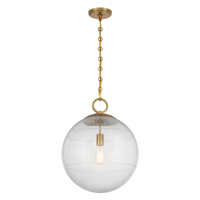 Savoy House 7-1840-1-322 One Light Pendant, Warm Brass