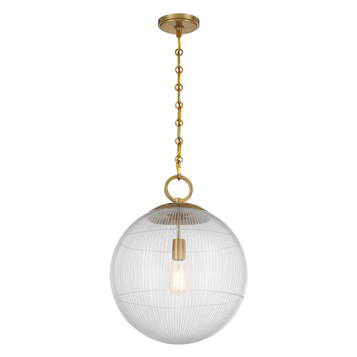 Savoy House 7-1840-1-322 One Light Pendant, Warm Brass