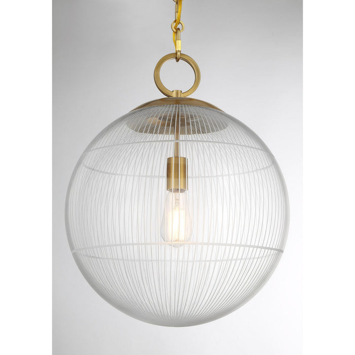 Savoy House 7-1840-1-322 One Light Pendant, Warm Brass