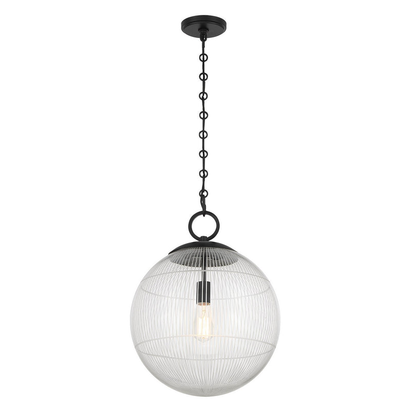 Savoy House 7-1840-1-89 One Light Pendant, Matte Black