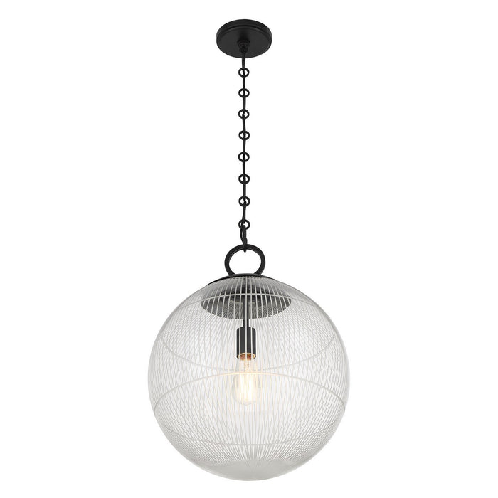 Savoy House 7-1840-1-89 One Light Pendant, Matte Black