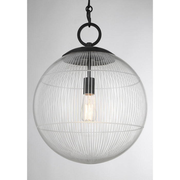 Savoy House 7-1840-1-89 One Light Pendant, Matte Black