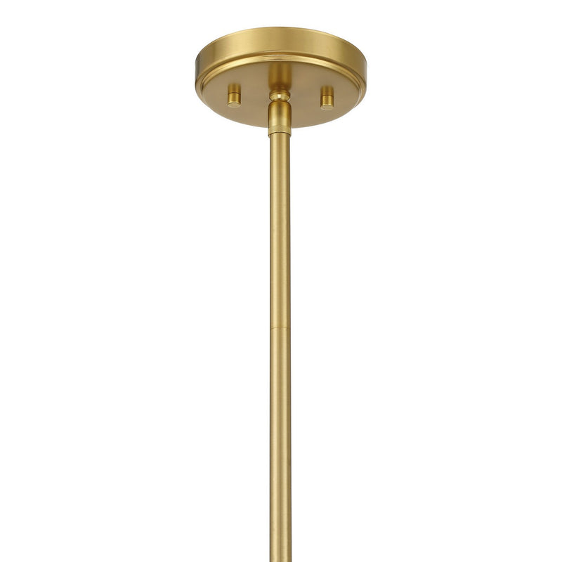 Savoy House 7-2040-1-322 One Light Pendant, Warm Brass