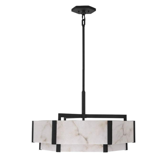 Savoy House 7-2333-6-50 Six Light Pendant, Black Cashmere