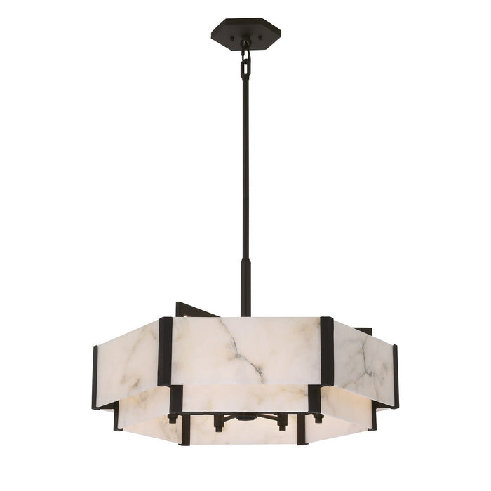 Savoy House 7-2333-6-50 Six Light Pendant, Black Cashmere