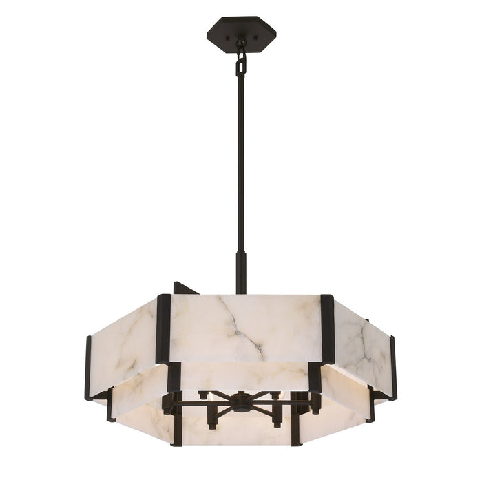 Savoy House 7-2333-6-50 Six Light Pendant, Black Cashmere
