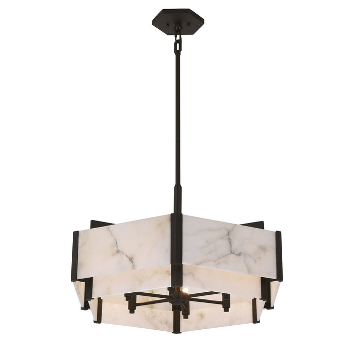 Savoy House 7-2333-6-50 Six Light Pendant, Black Cashmere